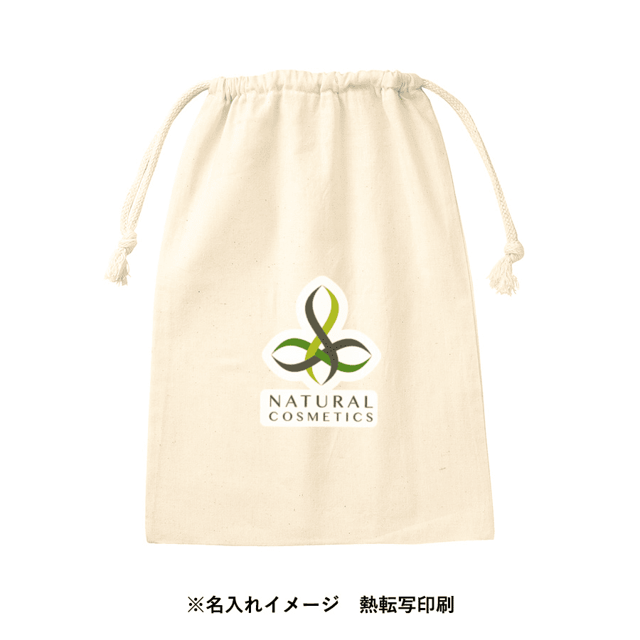 コットン巾着（L）ナチュラル