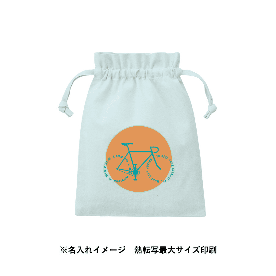 厚手コットンフリル巾着(L)
