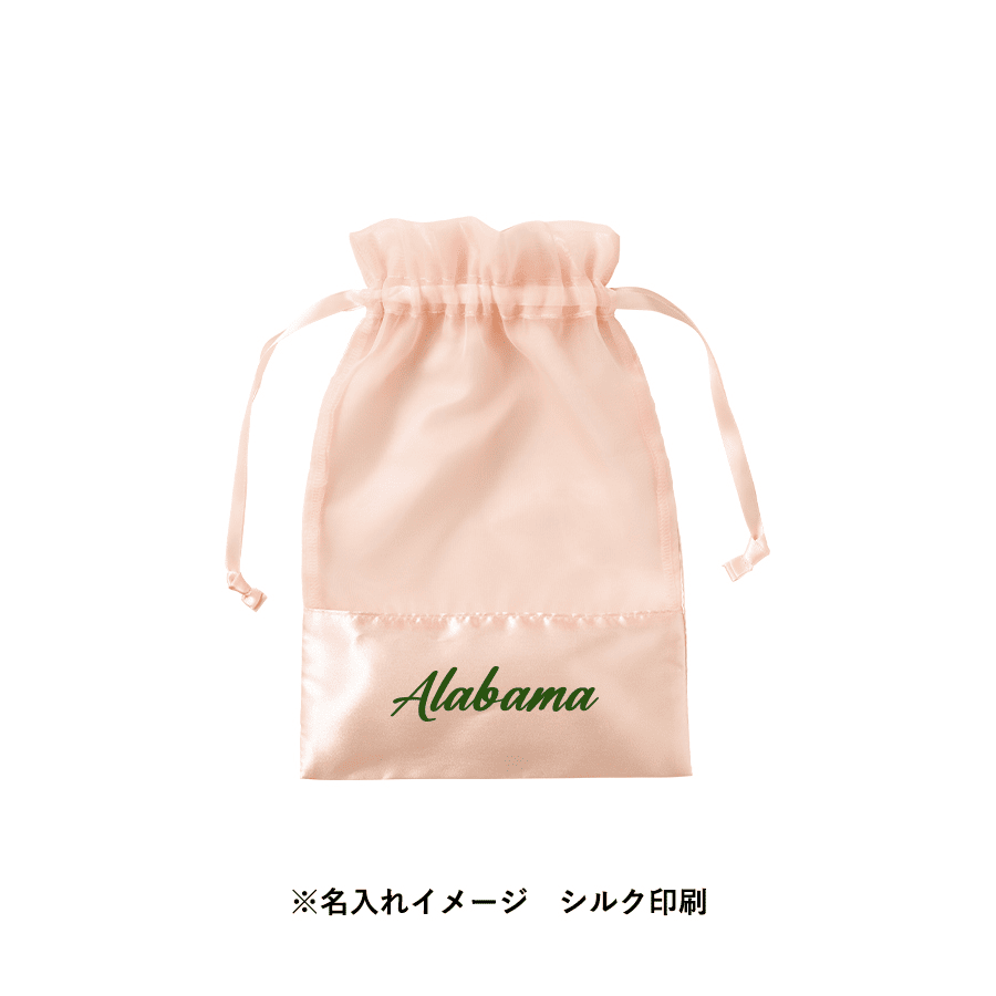 サテン＆オーガンジー巾着(M)