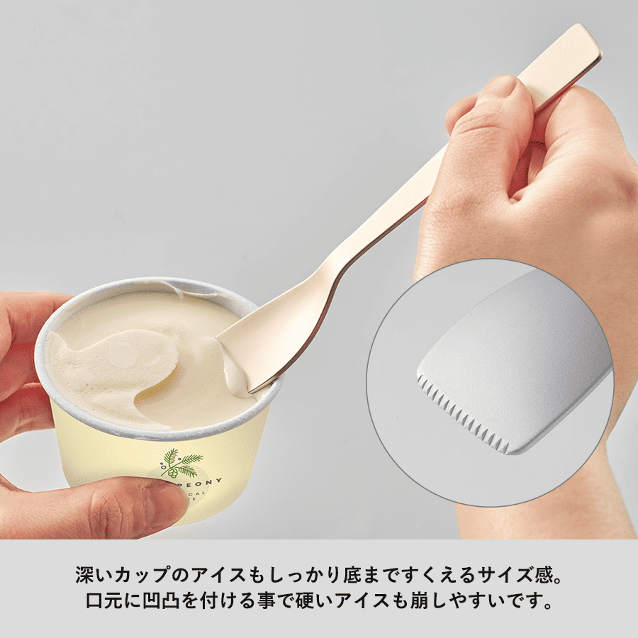 アイスクリームスプーンラージ シルク印刷