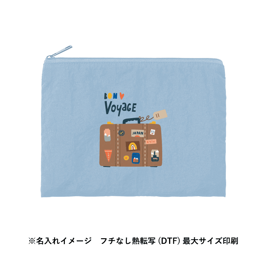 ワッシャーナイロンフラットポーチ(M)