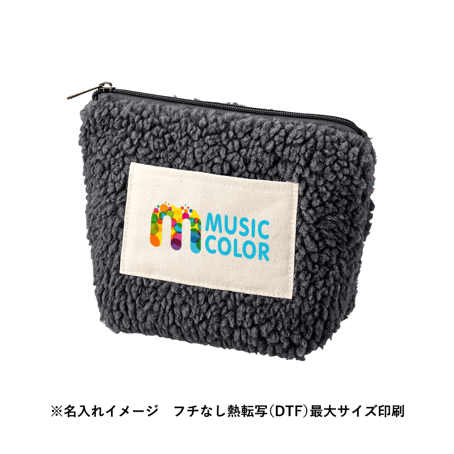 ボア＆キャンバスポケットデイリーポーチ