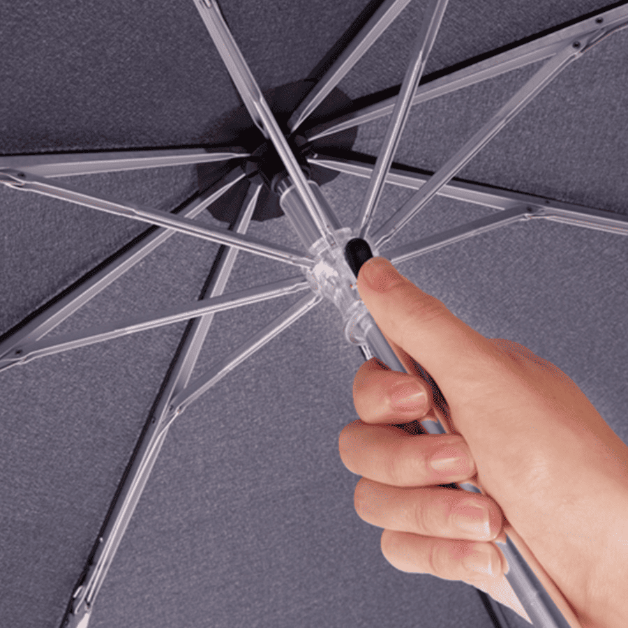 大判耐風UV折りたたみ傘 シルク印刷