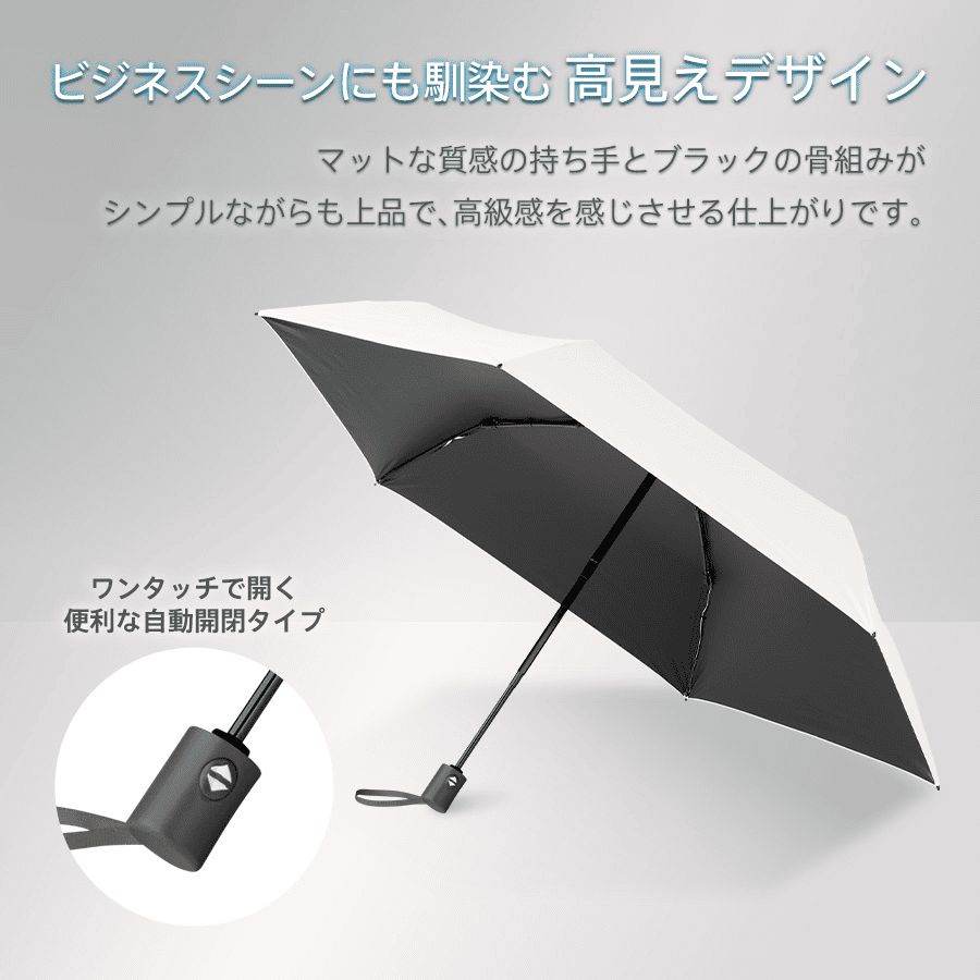 自動開閉遮光折りたたみ傘(軽量タイプ) シルク印刷