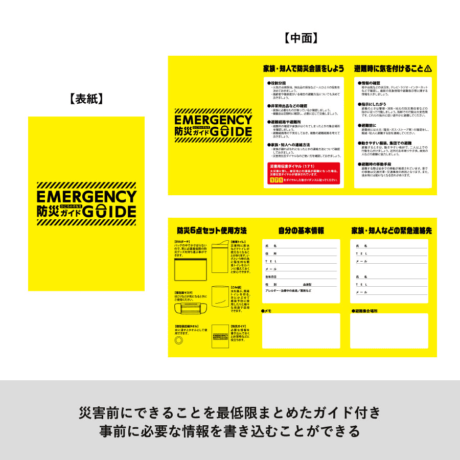 防災衛生6点セット ポーチタイプ