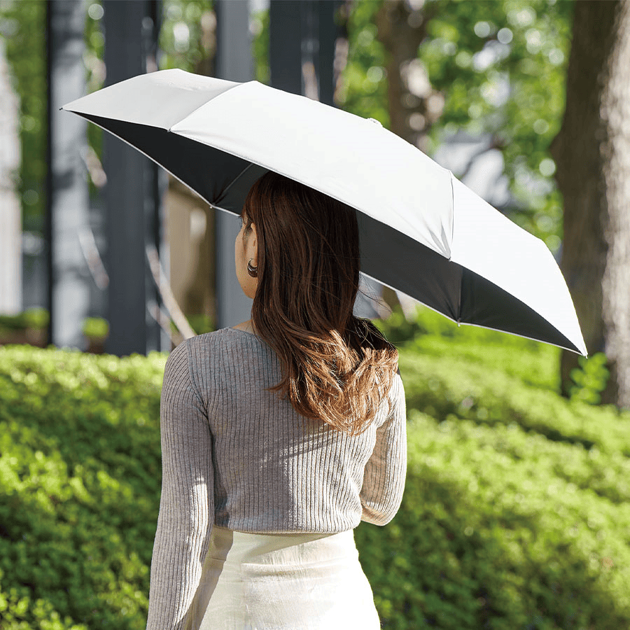 自動開閉遮光折りたたみ傘(スムーズ収納タイプ) 熱転写印刷