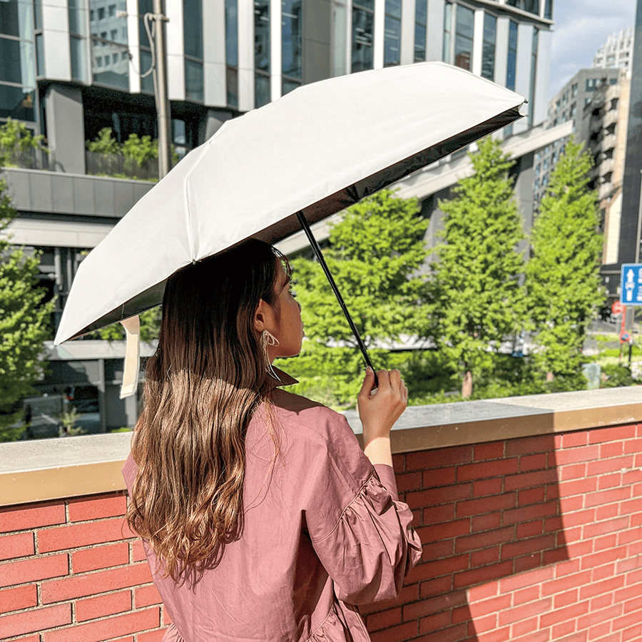 5段遮光コンパクト折りたたみ傘 シルク印刷