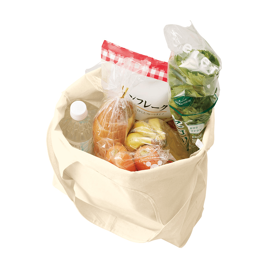 厚手コットンショルダーハンドルトート(L)
