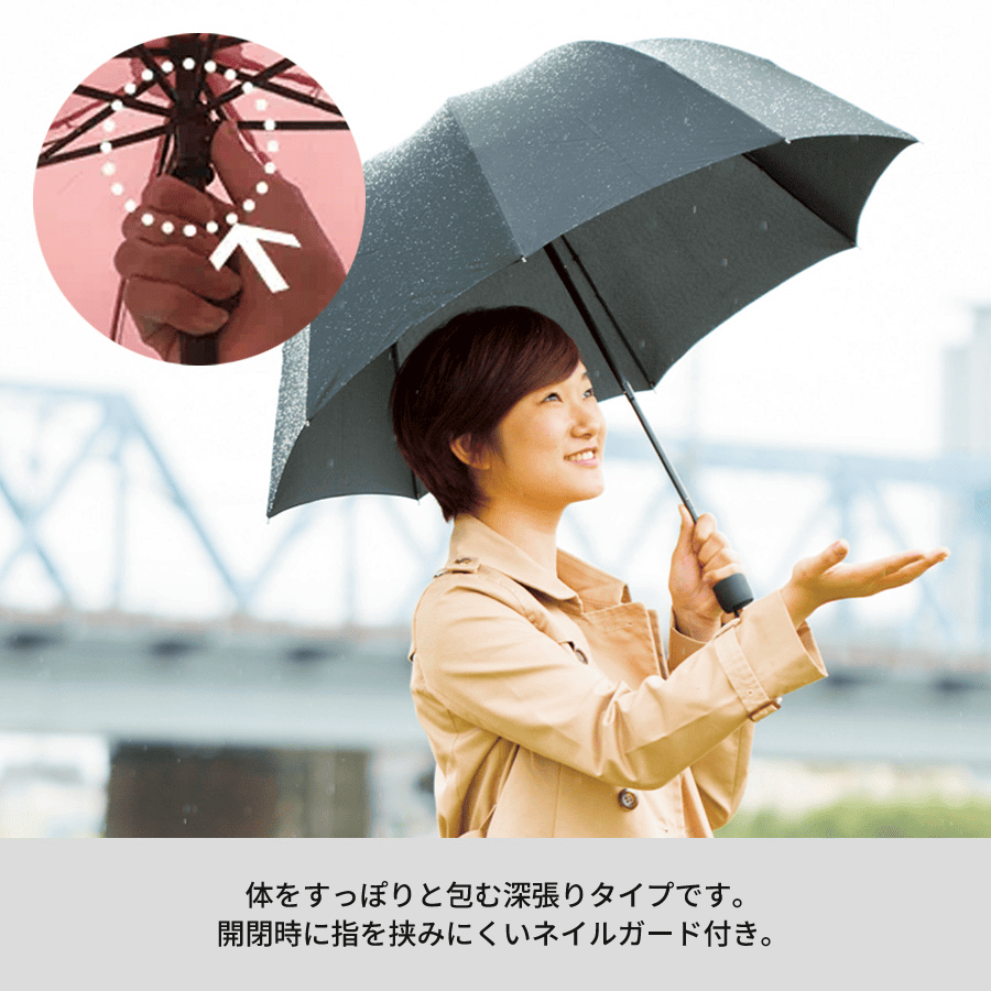 深張UV折りたたみ傘 シルク印刷