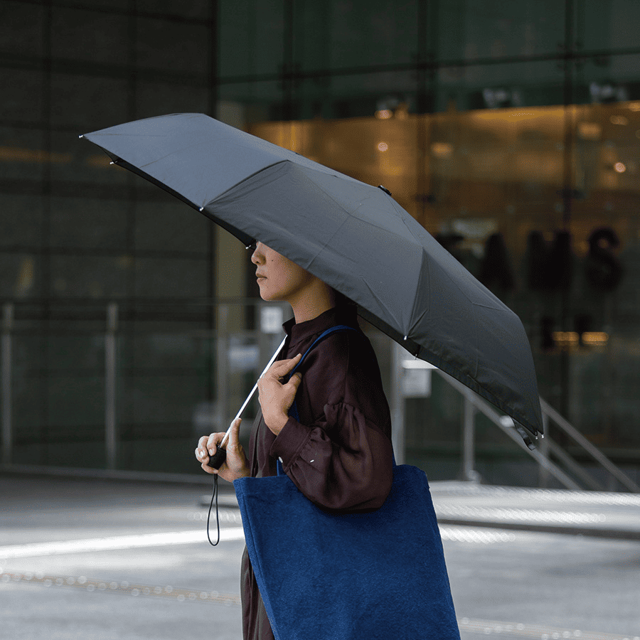 大判耐風UV折りたたみ傘 シルク印刷