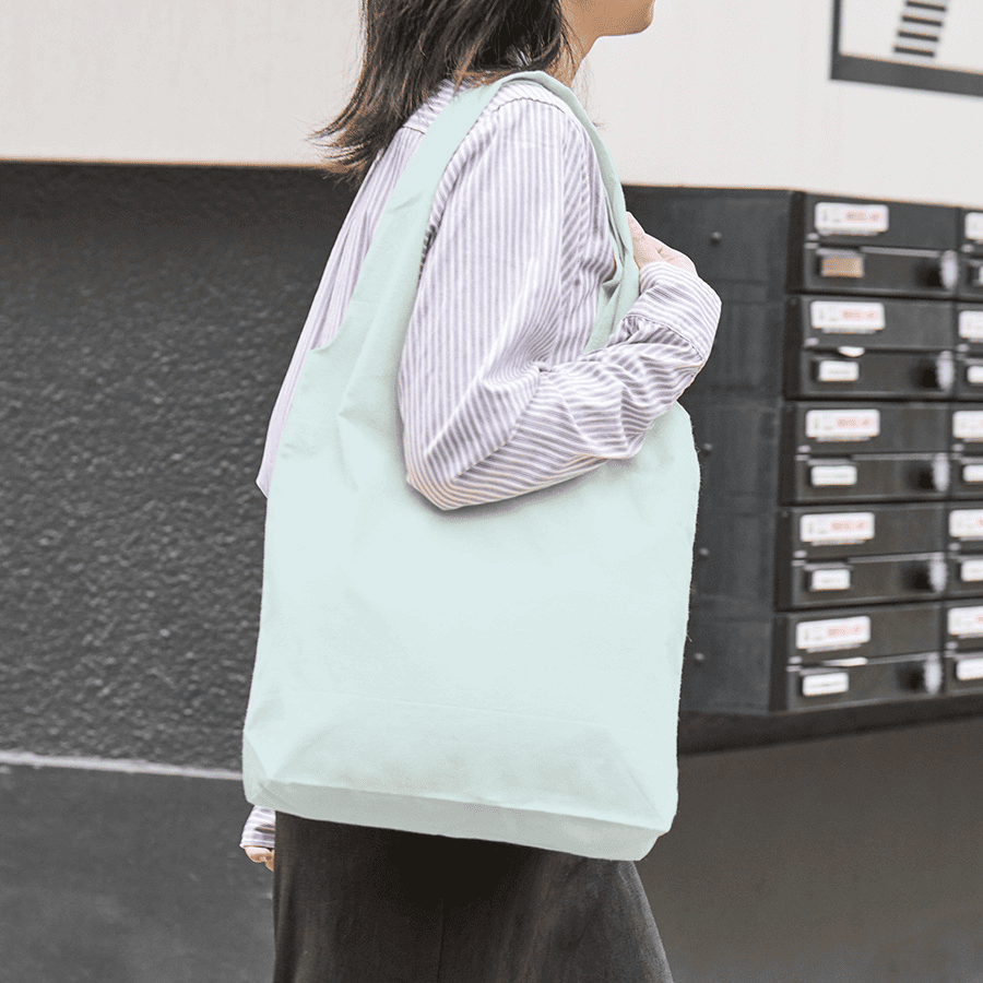厚手コットンショルダーハンドルトート(M)